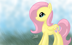 Size: 640x400 | Tagged: safe, artist:fadedsketch, fluttershy, g4, female, solo