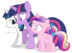 Size: 1080x800 | Tagged: safe, artist:dm29, princess cadance, shining armor, twilight sparkle, g4, age regression, colt, cute, filly, julian yeo is trying to murder us, role reversal, simple background, transparent background, trio, younger