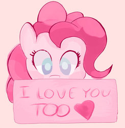 Size: 885x903 | Tagged: safe, artist:t-149, pinkie pie, g4, female, heart, solo
