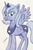 Size: 1318x1997 | Tagged: safe, artist:danielastar17, princess luna, g4, female, s1 luna, simple background, solo, traditional art