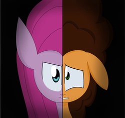 Size: 922x866 | Tagged: safe, artist:littlecloudie, cheese sandwich, pinkie pie, g4, female, male, mare, pinkamena diane pie, stallion