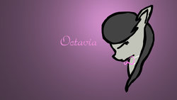 Size: 1191x670 | Tagged: safe, artist:blazefeatheroc, octavia melody, g4, bowtie, female, solo, wallpaper