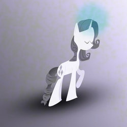 Size: 894x894 | Tagged: safe, artist:blazefeatheroc, rarity, g4, female, magic, solo