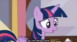 Size: 847x467 | Tagged: safe, screencap, twilight sparkle, alicorn, pony, g4, twilight time, female, hub logo, mare, meme, solo, twilight sparkle (alicorn), youtube caption