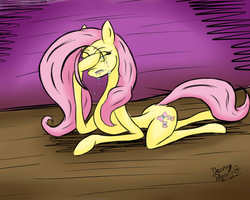 Size: 1280x1024 | Tagged: safe, artist:nosragphoenix13, fluttershy, g4, crying, female, solo