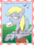 Size: 812x1078 | Tagged: safe, artist:bunnimation, derpy hooves, pegasus, pony, g4, female, letter, mare, mouth hold, solo, valentine