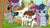 Size: 1023x575 | Tagged: safe, screencap, dinky hooves, featherweight, first base, pipsqueak, rainy feather, ruby pinch, scootaloo, shady daze, train tracks (g4), earth pony, pony, g4, my little pony: friendship is magic, twilight time, colt, hub logo, male