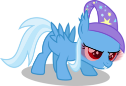 Size: 1345x919 | Tagged: safe, artist:imageconstructor, trixie, bat pony, pony, g4, .svg available, female, filly, race swap, simple background, solo, svg, transparent background, vector