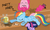 Size: 1500x903 | Tagged: safe, artist:flare-chaser, fluttershy, pinkie pie, rainbow dash, twilight sparkle, earth pony, pegasus, pony, g4, after party, bar, cider, drunk, drunk twilight, drunker dash, floppy ears, hangover, implied rarijack, lying down, marker, party, party hard, sleeping