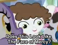 Size: 812x623 | Tagged: safe, screencap, dinky hooves, first base, super funk, truffle shuffle, g4, twilight time, colt, face of mercy, foal, image macro, meme