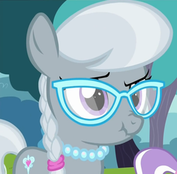 Size: 343x338 | Tagged: safe, screencap, diamond tiara, silver spoon, pony, g4, my little pony: friendship is magic, twilight time, female, glasses, scrunchy face, solo