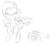 Size: 541x465 | Tagged: safe, artist:dotkwa, fluttershy, g4, dancing, female, grayscale, monochrome, music, sketch, solo