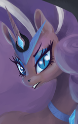 Size: 1117x1764 | Tagged: safe, artist:twitchykismet, nightmare rarity, g4, female, solo, tiara