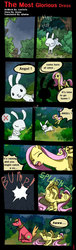 Size: 600x1985 | Tagged: safe, artist:lentoto, angel bunny, big macintosh, fluttershy, earth pony, pony, comic:the most glorious dress, g4, comic, lying down, male, on back, ship:fluttermac, shipping, stallion, straight, swirly eyes