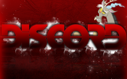 Size: 1920x1200 | Tagged: safe, artist:cr4zyppl, discord, g4, male, red, solo, vector, wallpaper