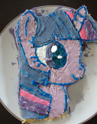 Size: 1080x1369 | Tagged: safe, artist:angelofhapiness, twilight sparkle, g4, cake, female, food art, solo