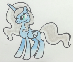 Size: 817x694 | Tagged: safe, artist:decprincess, oc, oc only, alicorn, pony, alicorn oc, notus, solo, traditional art