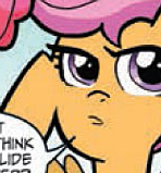 Size: 148x159 | Tagged: safe, idw, official comic, scootaloo, g4, spoiler:comic, female, solo