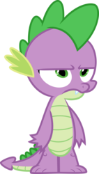 Size: 6000x10596 | Tagged: safe, artist:yetioner, spike, dragon, g4, twilight time, absurd resolution, simple background, solo, spike is not amused, transparent background, unamused, vector