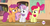 Size: 1152x610 | Tagged: safe, screencap, apple bloom, scootaloo, sweetie belle, g4, twilight time, cutie mark crusaders, hub logo, meme, youtube caption