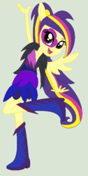 Size: 312x619 | Tagged: safe, artist:littlecloudie, oc, oc only, oc:color clouds, equestria girls, g4, my little pony equestria girls: rainbow rocks, boots, equestria girls-ified, high heel boots, shoes, solo