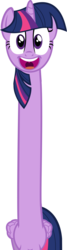 Size: 535x2000 | Tagged: safe, artist:slowlearner46, twilight sparkle, alicorn, pony, g4, female, long neck, mare, nope.avi, not salmon, simple background, solo, transparent background, twilight sparkle (alicorn), wat
