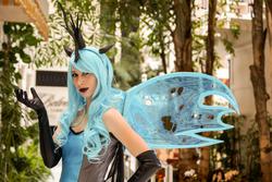 Size: 2048x1365 | Tagged: safe, artist:rougeleaderred, queen chrysalis, human, g4, cosplay, irl, irl human, photo, solo