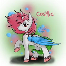 Size: 4000x4000 | Tagged: safe, artist:fluka, oc, oc only, oc:cosmic, alicorn, pony, alicorn oc, solo