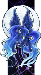 Size: 800x1449 | Tagged: safe, artist:ladyamaltea, princess luna, g4, female, solo