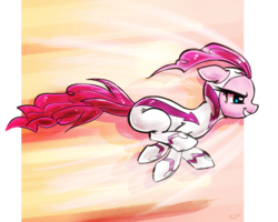 Size: 2000x1600 | Tagged: safe, artist:kp-shadowsquirrel, fili-second, pinkie pie, g4, power ponies (episode), clothes, costume, female, power ponies, solo