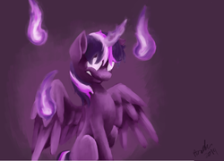 Size: 4014x2896 | Tagged: safe, artist:andersbaker, twilight sparkle, alicorn, pony, g4, female, magic, mare, solo, twilight sparkle (alicorn)