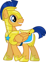 Size: 4370x5930 | Tagged: safe, artist:90sigma, flash sentry, pegasus, pony, g4, absurd resolution, armor, male, royal guard, simple background, smiling, solo, transparent background, vector