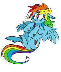 Size: 393x463 | Tagged: safe, artist:xenon, rainbow dash, g4, female, solo