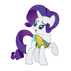 Size: 6000x6000 | Tagged: safe, artist:darthlena, artist:darthzew, rarity, pony, unicorn, g4, absurd resolution, alternate hairstyle, clothes, female, raised hoof, simple background, solo, transparent background, vector