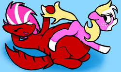 Size: 800x480 | Tagged: dead source, safe, artist:carnivorousvixen, oc, oc only, pony, belly, fetish, imminent vore, vore