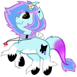 Size: 756x750 | Tagged: safe, artist:son-of-an-assbutt, oc, oc only, pony, augmented tail, female, mare, necklace, solo, unshorn fetlocks