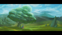 Size: 1920x1080 | Tagged: safe, artist:zookz25, oc, oc only, scenery, solo, tree, wallpaper