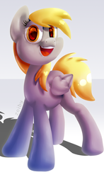 Size: 1000x1700 | Tagged: safe, artist:zoiby, derpy hooves, pegasus, pony, g4, female, mare, solo