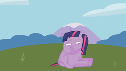 Size: 1366x768 | Tagged: safe, artist:panoots, twilight sparkle, g4, female, friendship isn't real, solo