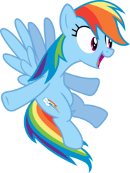 Size: 6769x9000 | Tagged: safe, artist:korsoo, rainbow dash, pegasus, pony, g4, absurd resolution, female, flying, simple background, solo, transparent background, vector