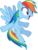 Size: 6769x9000 | Tagged: safe, artist:korsoo, rainbow dash, pegasus, pony, g4, absurd resolution, female, flying, simple background, solo, transparent background, vector