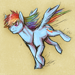 Size: 495x495 | Tagged: safe, artist:shintek, rainbow dash, g4, female, solo