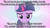 Size: 960x540 | Tagged: safe, twilight sparkle, g4, bedroom eyes, female, image macro, japanese, lego, meme, miyuki sawashiro, solo, the lego movie, tsundere, tsunlight sparkle, voice actor joke, wyldstyle