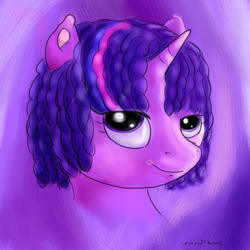 Size: 1417x1417 | Tagged: safe, artist:neroscottkennedy, twilight sparkle, g4, dreadlocks, female, solo