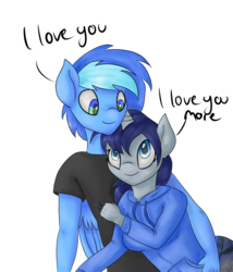 Size: 3000x3500 | Tagged: safe, artist:lisa400, oc, oc only, oc:audio scope, oc:german girl, anthro, clothes, cuddling, female, male, shipping, snuggling, straight