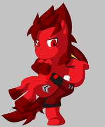 Size: 800x968 | Tagged: safe, artist:terryhtf, flippy, happy tree friends, ponified, red, soldier