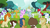 Size: 1280x720 | Tagged: safe, screencap, cotton cloudy, diamond tiara, first base, gallop j. fry, liza doolots, noi, petunia, pipsqueak, silver spoon, snails, snips, super funk, tootsie flute, train tracks (g4), earth pony, pony, unicorn, g4, my little pony: friendship is magic, twilight time, butt, colt, female, filly, foal, plot