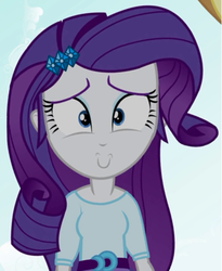 Size: 446x545 | Tagged: safe, edit, screencap, rarity, equestria girls, g4, cute, female, inverted mouth, smiling, solo