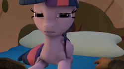 Size: 640x360 | Tagged: safe, twilight sparkle, alicorn, pony, g4, 3d, female, glare, hand, mare, solo, source filmmaker, twilight sparkle (alicorn), youtube link