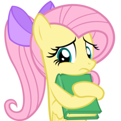 Size: 1029x1028 | Tagged: safe, artist:zacatron94, part of a set, fluttershy, pegasus, pony, g4, adorkable, alternate hairstyle, book, bow, cute, dork, female, frown, looking at you, mare, nerd pony, ponytail, show accurate, shy, shyabetes, simple background, solo, transparent background, vector